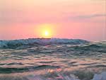 tramonto, spiaggia Portixeddu (CA)