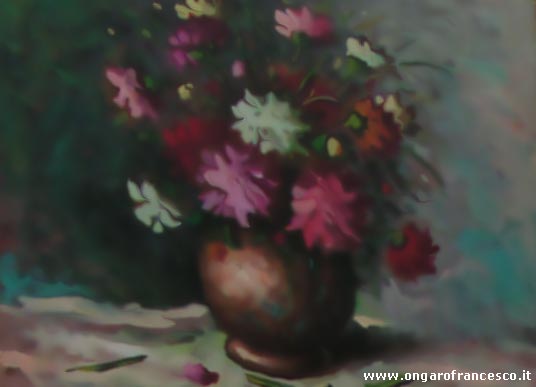 quadro fiori filtro Diffusione Anisotropo